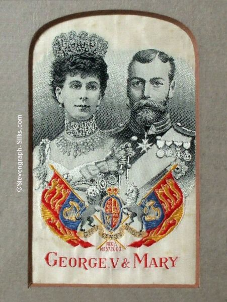 portraits of both Queen Mary and King George V
