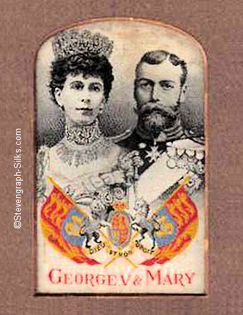 portraits of both Queen Mary and King George V