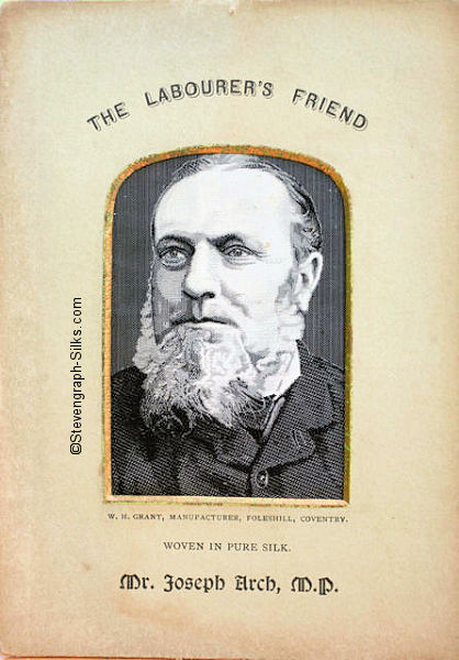 black and white portrait of Joseph Arch