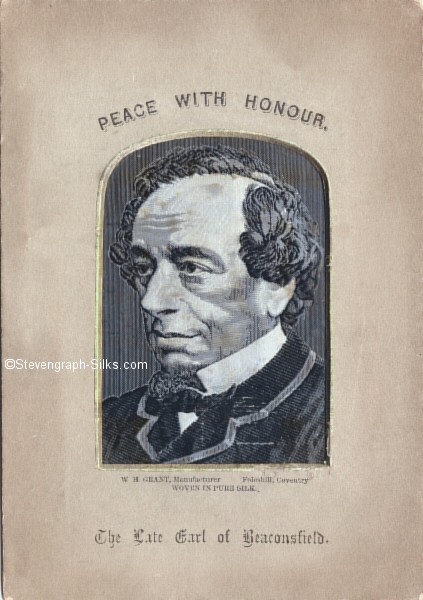 Portrait image of The Late Earl of Beaconsfield (Disraeli)