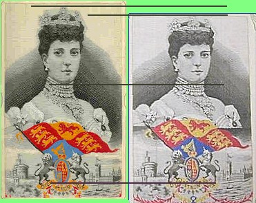 Colour image of Her Majesty Queen Alexandra