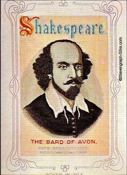 colour portrait image of Shakespeare