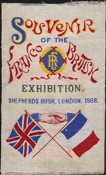 image of loose, un-mounted silk, which would have been mounted in a Grant postcard