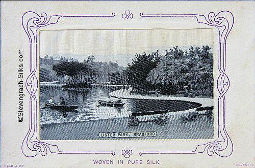 image of Boating Lake in Lister Park, Bradford, with A. READ & Co credit
