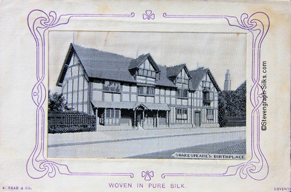 same image of Shakespeare's Birthplace, but with A. Read & Co. credit