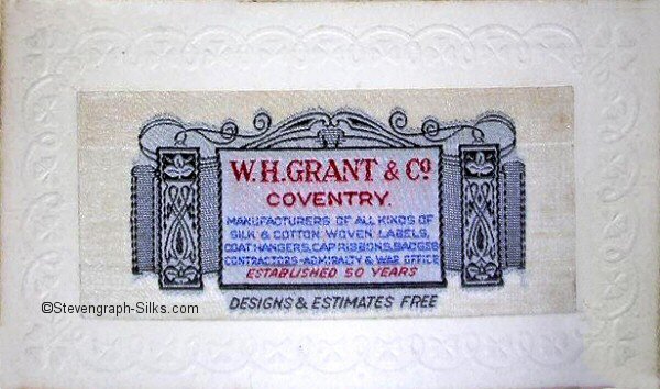 Postcard with advertisement for Grant's own products