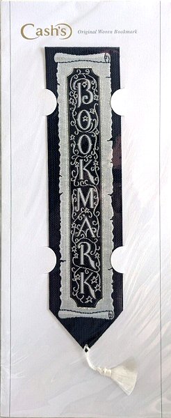 J & J Cash woven bookmark, with word, Bookmark