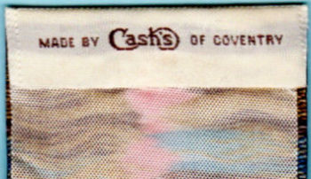 Cash's woven name on the reverse of the left hand bookmark above