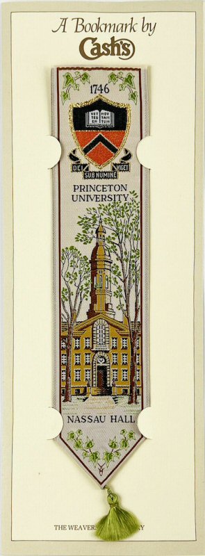 Cash's woven bookmark with woven title words