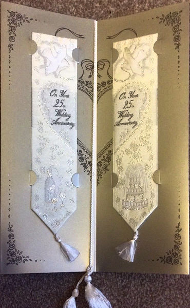J & J Cash woven bookmarks, with title words