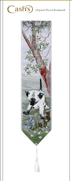 J & J Cash woven bookmark, with no words, but titled: KITTEN