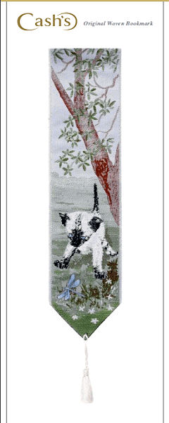 J & J Cash woven bookmark, with no words, but titled: KITTEN