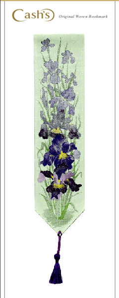 J & J Cash woven bookmark, with no words, but titled: IRIS