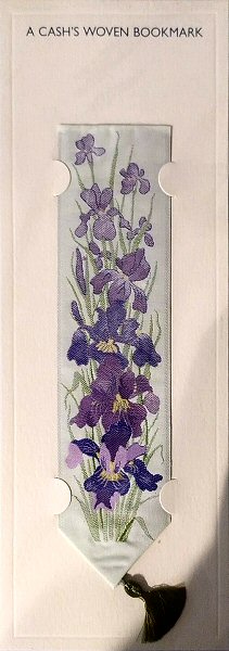 J & J Cash woven bookmark, with no words, but titled: IRIS