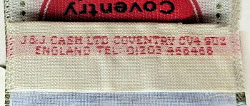 close up of reverse top turn-over of this bookmark
