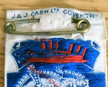 reverse view of this favour, with signature of J & J Cash