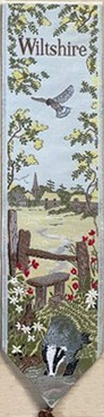 Cash's woven bookmark with woven title words