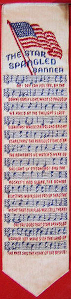 J & J Cash USA woven bookmark, with title word