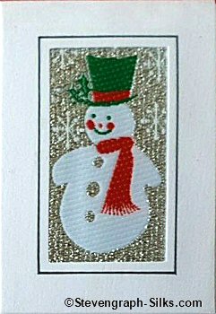 J & J Cash christmas gift tag card with woven center