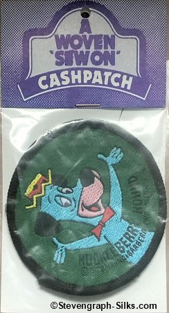 J & J Cash woven saw-on label words: Huckleberry Hound