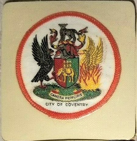 J & J Cash cork backed coaster