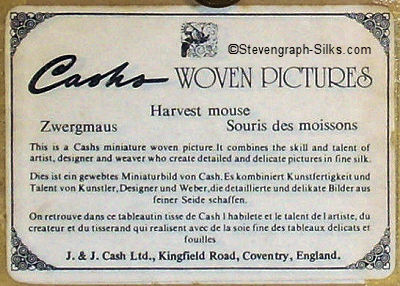 back label of this woven Cash's picture