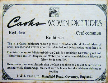 back label of this woven Cash's picture