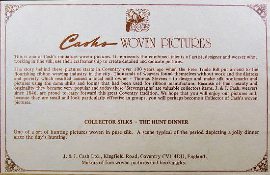 back label of this woven Cash's picture