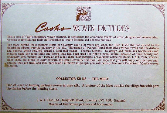 back label of this woven Cash's picture