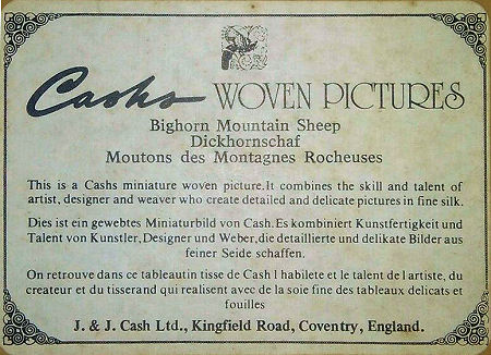 back label of this woven Cash's picture