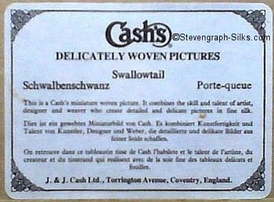 back label of this picture, with title in three languages