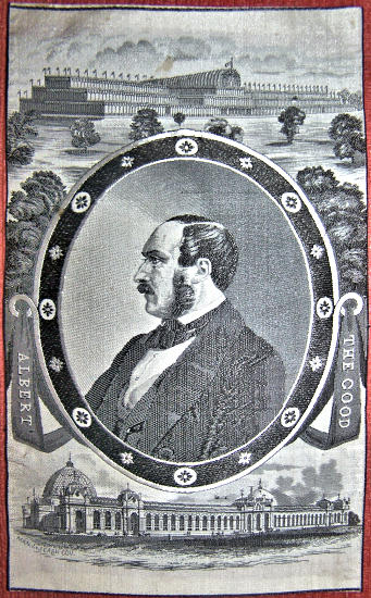 J & J Cash woven picture of Prince Albert, Queen Victoria's consort