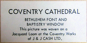 label on reverse of this picture, confirming it was made by J & J Cash