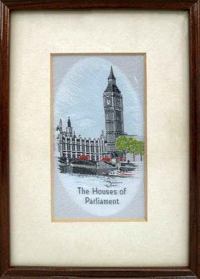 J & J Cash woven picture of The Houses of Parliament