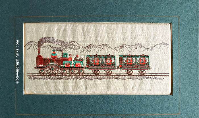 woven picture of the early Lord Howe steam engine