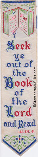 Bookmark with words
