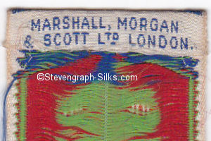 Woven signature on top reverse of this bookmark