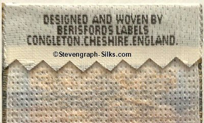 woven name at top turn-over of bookmark