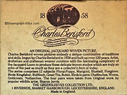 printed back label, with Berisford's name