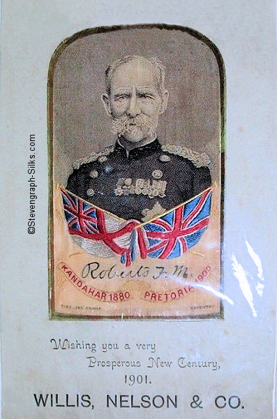woven portrait of Field Marshal Roberts