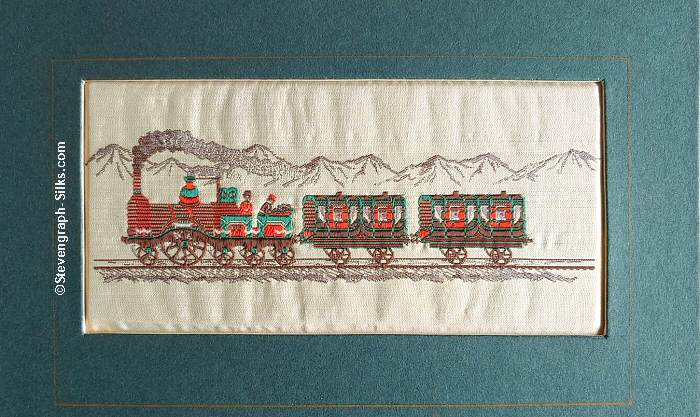 woven picture of the early Lord Howe steam engine