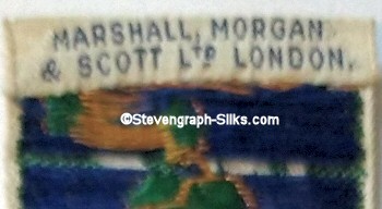 Woven signature on top reverse of this bookmark