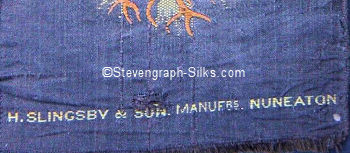 woven credit on reverse top turnover of this bookmark