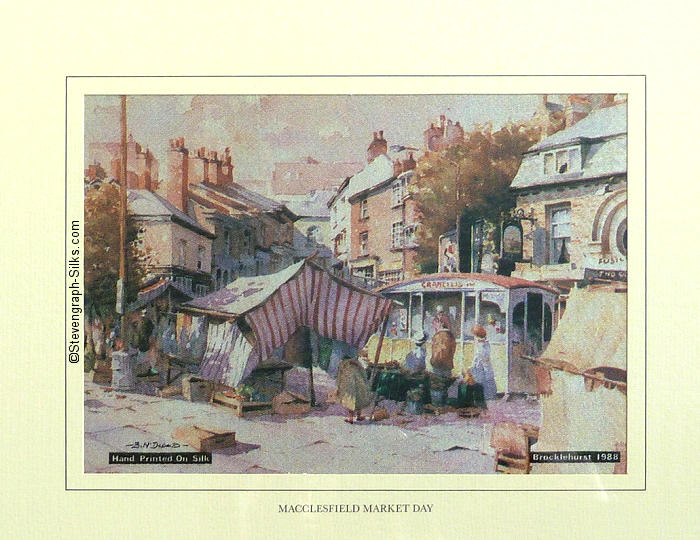 printed view of Macclesfield's street market