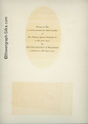 Inside of fold over cover, showing the additional wording.