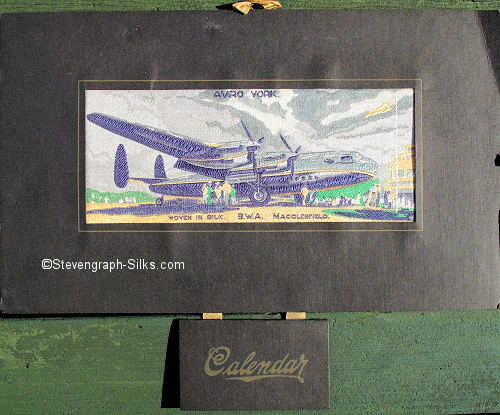 Brocklehurst-Whiston (BWA) silk image of the Avro York aircraft as an original calendar