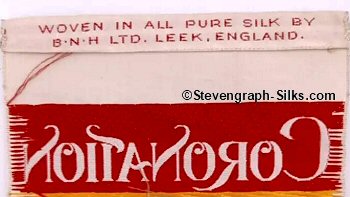 Brough, Nicholson & Hall logo on the reverse top foldover of this bookmark