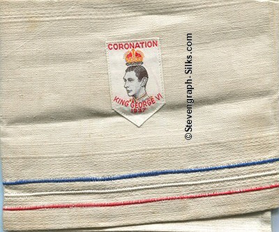 view of this patch attached toa woven napkin