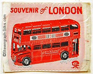 loose silk with image of London red bus