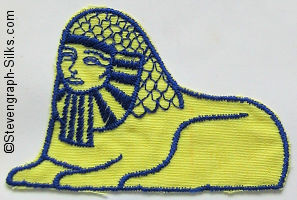 loose silk with image of egyptian sphinx